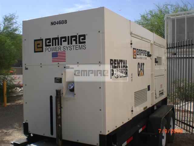 240 kW Multiquip DCA300SSK,atenúa ruido,trailer,tanque combustible,certif EPA,2005,(12)