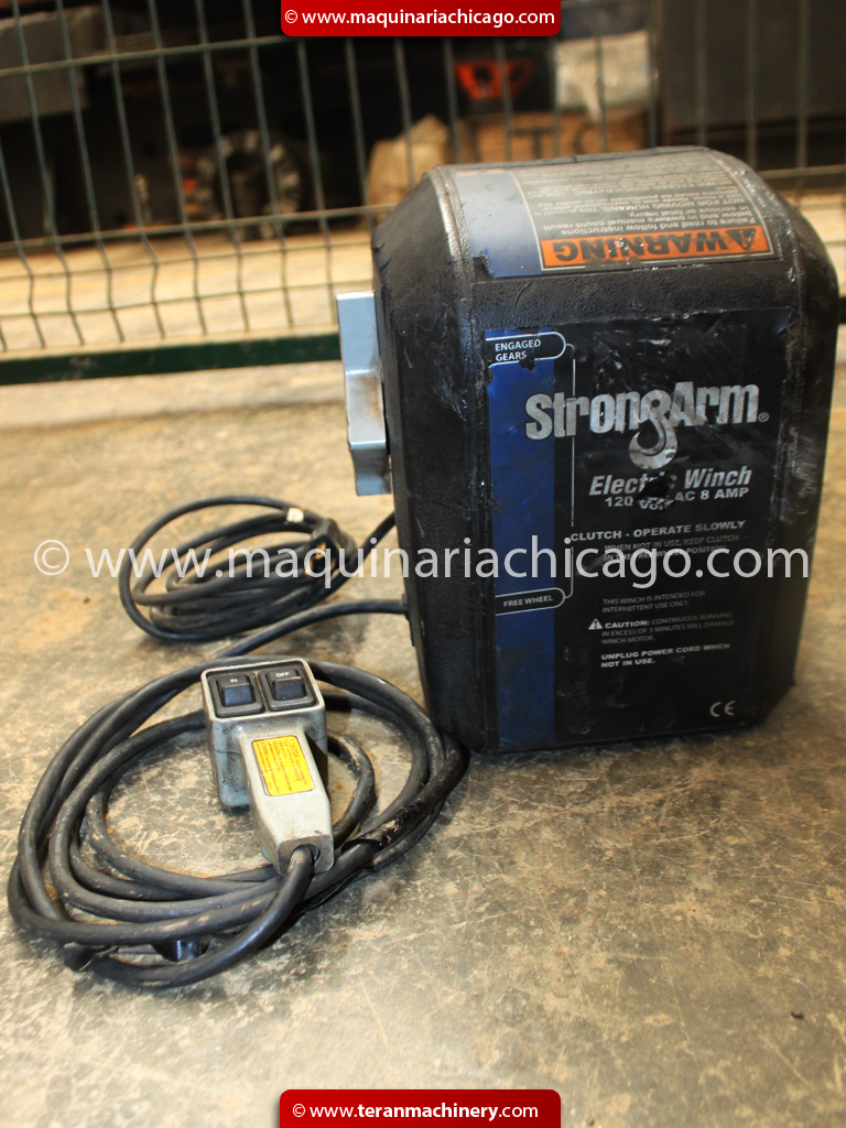 2700 lb. Strongarm SA9000AC, polipasto/carrucha eléctrica.  Folio MV19352